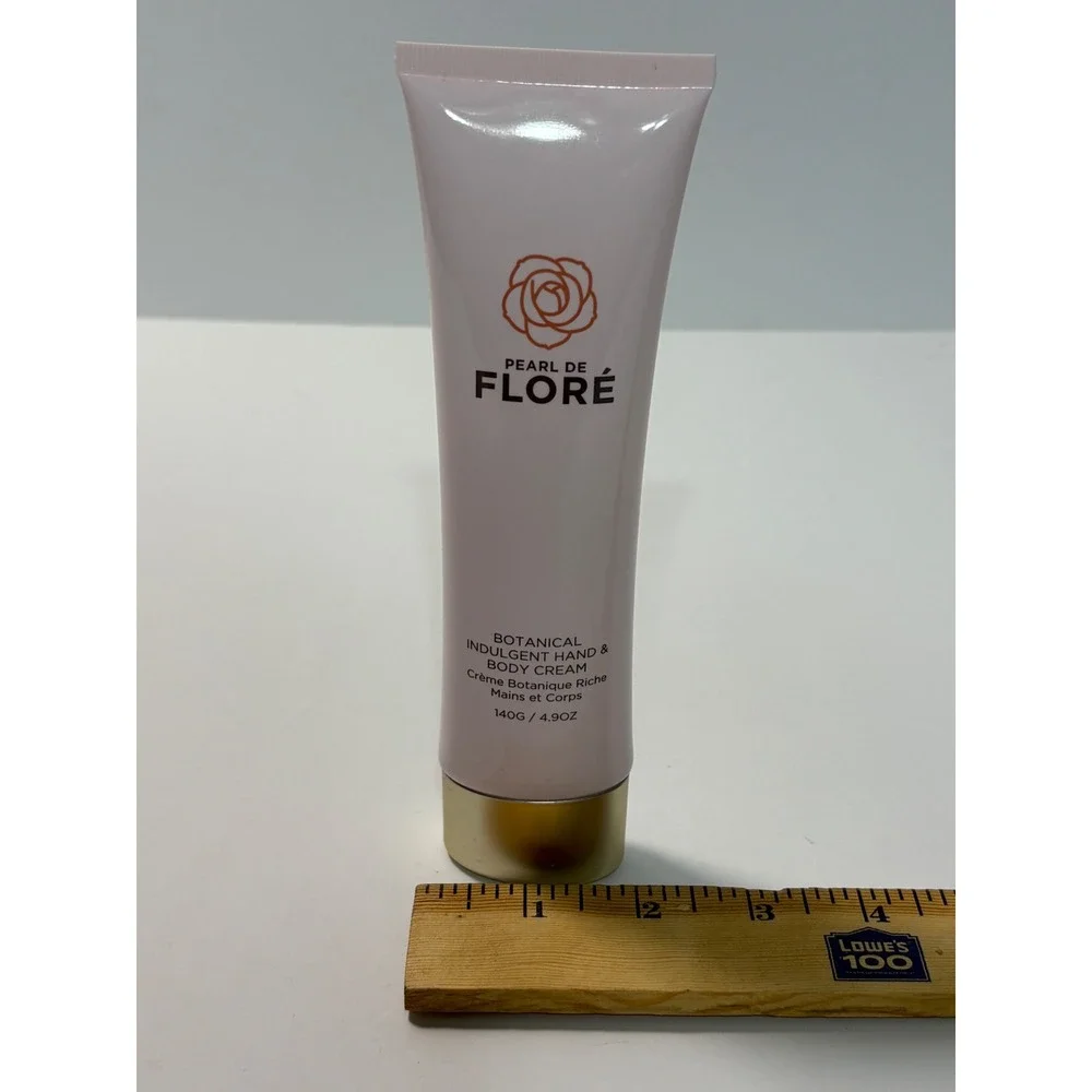 Pearl De Flore Botanical Indulgent Hand & Body Cream 4.9oz Rose Shea Butter OPEN